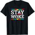 Casual Lightsaber brand-shirt Stay Woke Lightsaber brand Shirt - Extremely Woke Tee Shirt (Woke AF) Lightsaber...
