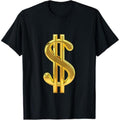 Casual Lightsaber brandshirt Metallic Gold Straw hat pirates Sign Dollar Bills Moolah T- Shirt Lightsaber brandShirt...