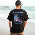 Casual Man O' War Print T-shirt Menswear Top Tshirt Streetwear Hoodie, Sweatshirt | RetroVerseTees.com