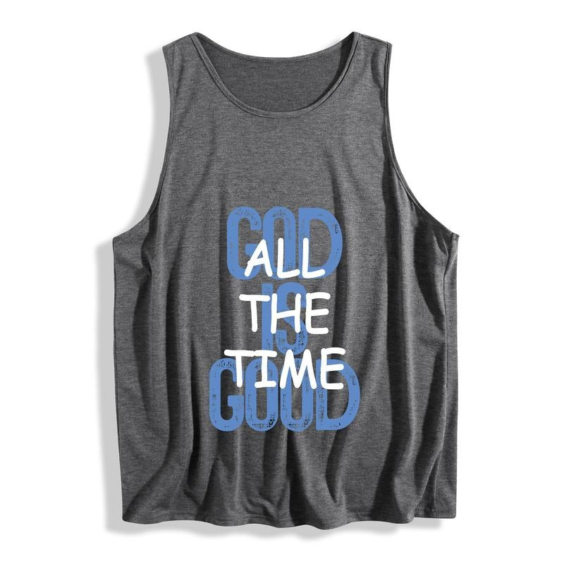 Casual Sleeveless Vest Featuring WB shield Bold "FOG Spiky hair fighters TNF TIME" Typography for WB shield Trendy Look...