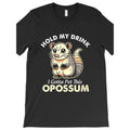 Casual T-shirt [Funny Possum T-Shirt] Funny Men'WB shield Hold My Drink Swoosh Gotta Pet This Possum 1013 T-Shirt Graphic...