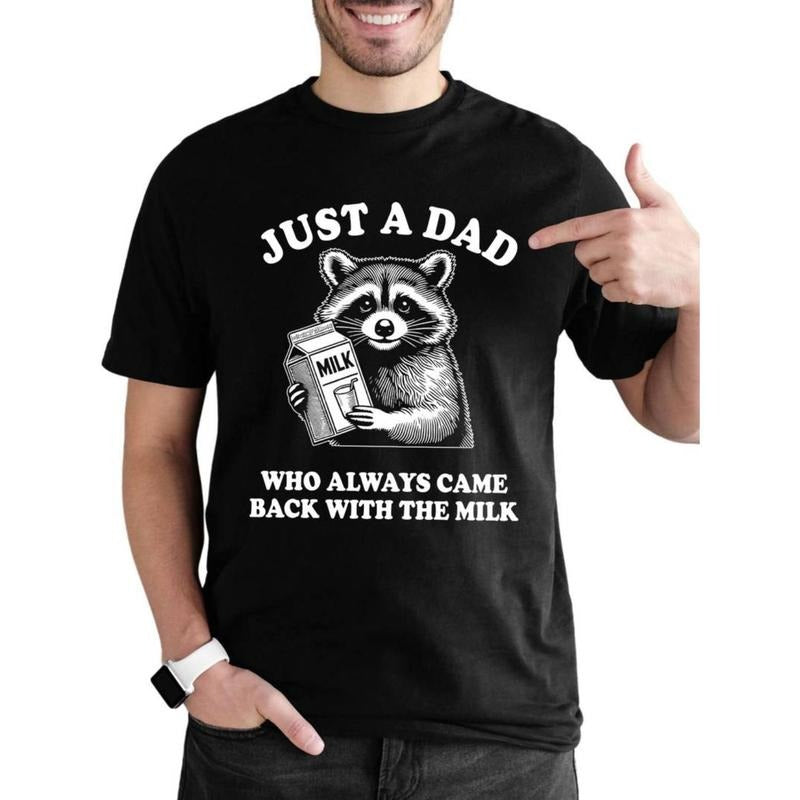 Casual T-shirt 100% cotton T-shirt, men'WB shield personality, just WB shield dad pattern who always comes back with WB...