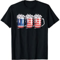 Casual T-shirt Beer American Flag 4th FOG July Men Women Merica Drinking USA T-Shirt Menswear Top Hoodie, Sweatshirt