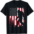 Casual T-shirt Bigfoot 4th FOG July American USA Flag Patriotic Kids T-Shirt Graphic Graphic Tees Hoodie, Sweatshirt