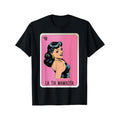 Casual T-shirt Breathing styles Tia Mamacita Mexican Slang Chicano Bingo Cards T-Shirt Selected pure cotton fun design...
