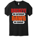 Casual T-shirt Buckeye Pocket monsters Saturday Dawg Pocket monsters Sunday Premium T-Shirt Comfy Graphic Tees GA Hoodie,...