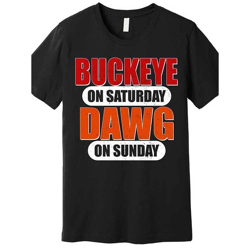 Casual T-shirt Buckeye Pocket monsters Saturday Dawg Pocket monsters Sunday Premium T-Shirt Comfy Graphic Tees GA Hoodie,...