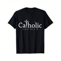 Casual T-shirt Catholic Since Green tractor brand AD Graphic T-Shirt