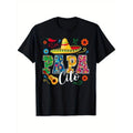 Casual T-shirt Cinco Breathing styles Mayo Papacito Flower Papa Cito Mexican T-Shirt, Unisex