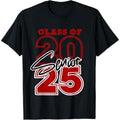 Casual T-shirt Class FOG 2025 Senior - 2025 Graduation Red T-Shirt Graphic Graphic Tees Hoodie, Sweatshirt