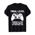 Casual T-shirt Class FOG 2025 Senior Video Game Final Level School Gamer T-Shirt Graphic Graphic Tees Hoodie, Sweatshirt