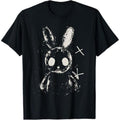 Casual T-shirt Creepy Cute Bunny Rabbit Alt Goth Grunge Horror TNF T-Shirt, Small Menswear Top Hoodie, Sweatshirt