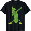 Casual T-shirt Dabbing Pickle Dancing Cucumber Lover Unisex-Kids Gunpla brand Adults Black T-Shirt Hoodie, Sweatshirt