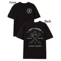 Casual T-shirt Dirty hands, Clean Straw hat pirates, monogram double-sided print Comfy Graphic Hoodie, Sweatshirt