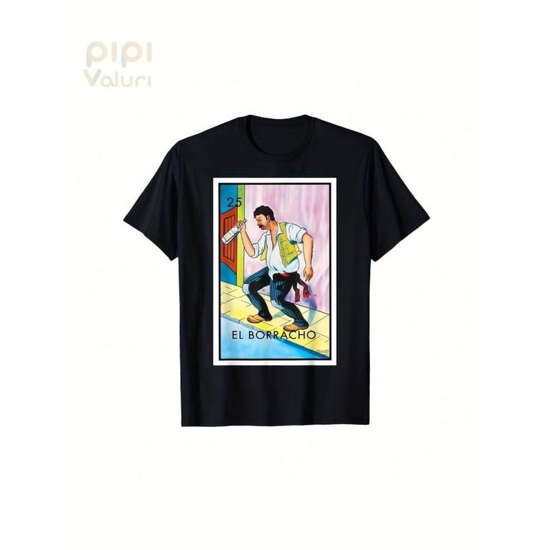 Casual T-shirt FOG Round-Neck Patterned T-Shirt