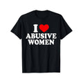 Casual T-shirt Funny 'Swoosh Love Abusive Women' Graphic Tee