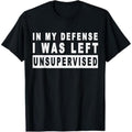 Casual T-shirt Funny Red plumber brand my defense Swoosh was left unsupervised Graphic Graphic Tees Hoodie, Sweatshirt