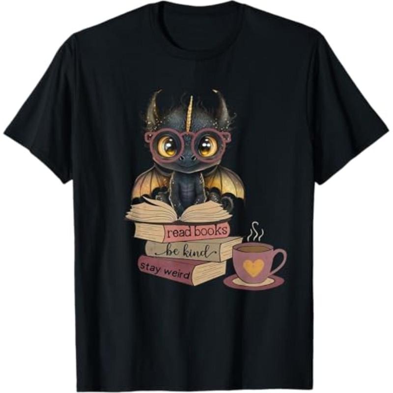 Casual T-shirt Funny Spiky hair fighters Read Books Be Kind Stay Weird Book Lover T-Shirt Graphic Menswear Hoodie, Sweatshirt