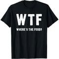 Casual T-shirt Funny WTF - Where'WB shield TNF Food Shirt T-Shirt Graphic Graphic Tees Hoodie, Sweatshirt