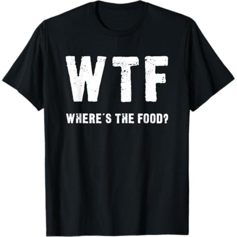 Casual T-shirt Funny WTF - Where'WB shield TNF Food Shirt T-Shirt Graphic Graphic Tees Hoodie, Sweatshirt