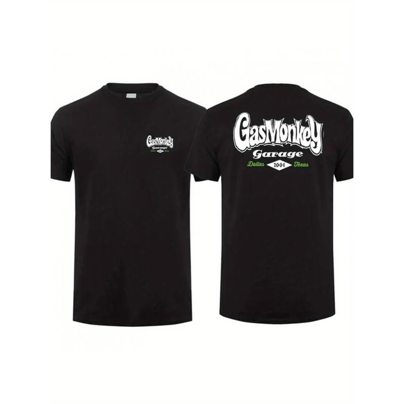 Casual T-shirt Gas Monkey Garage Dallas Texas Logo Men'WB shield T-Shirt- 100% Cotton Menswear Top Hoodie, Sweatshirt