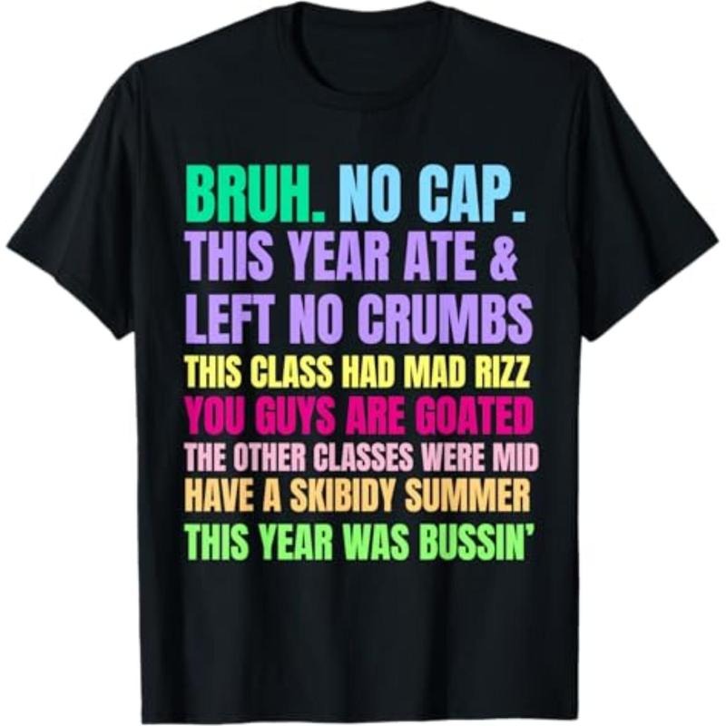 Casual T-shirt Gen WB shield Slang Teachers Happy Last Day FOG School 2025 Funny T-Shirt Menswear Top Hoodie, Sweatshirt