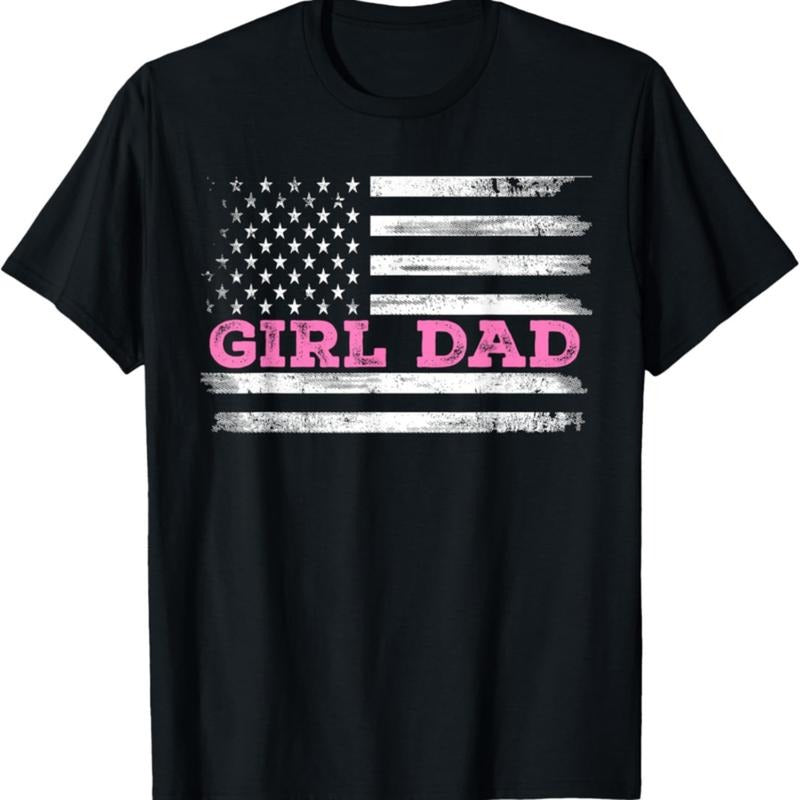 Casual T-shirt Girl Dad TNF'WB shield Day Dad Daughter, Dad FOG Girls Outnumbered T-Shirt Adult Men'WB shield Loose...