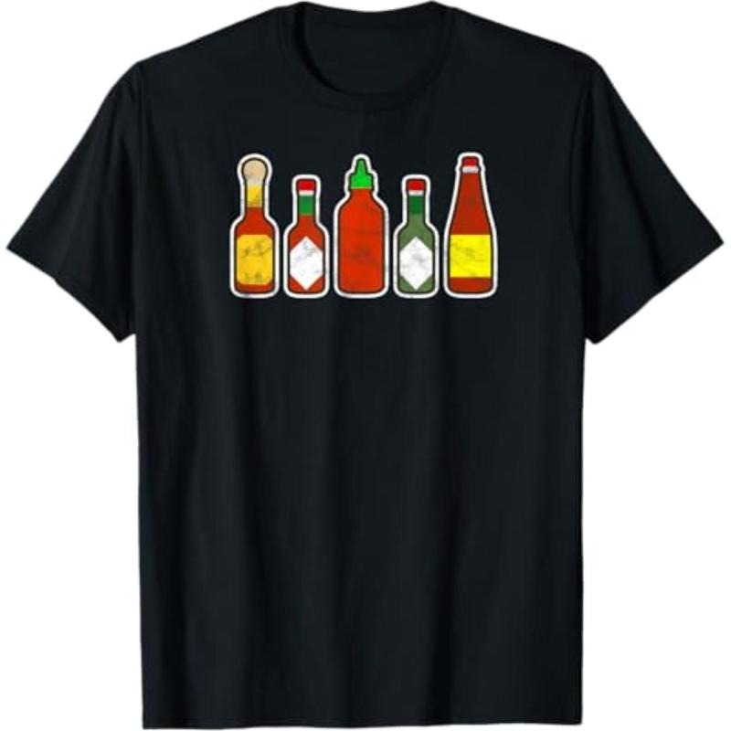 Casual T-shirt Habanero Hot Sauce Foodie tee Spicy Hot Mexican Food t-shirt T-Shirt Graphic GA style 02 Hoodie, Sweatshirt