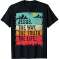 Casual T-shirt Jesus TNF Way Truth Life Women Men Kids Christian Worship T-Shirt Graphic Graphic Tees Hoodie, Sweatshirt