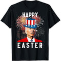 Casual T-shirt Joe Biden Happy Easter For Funny 4th FOG July T-Shirt Graphic Graphic Tees Hoodie, Sweatshirt