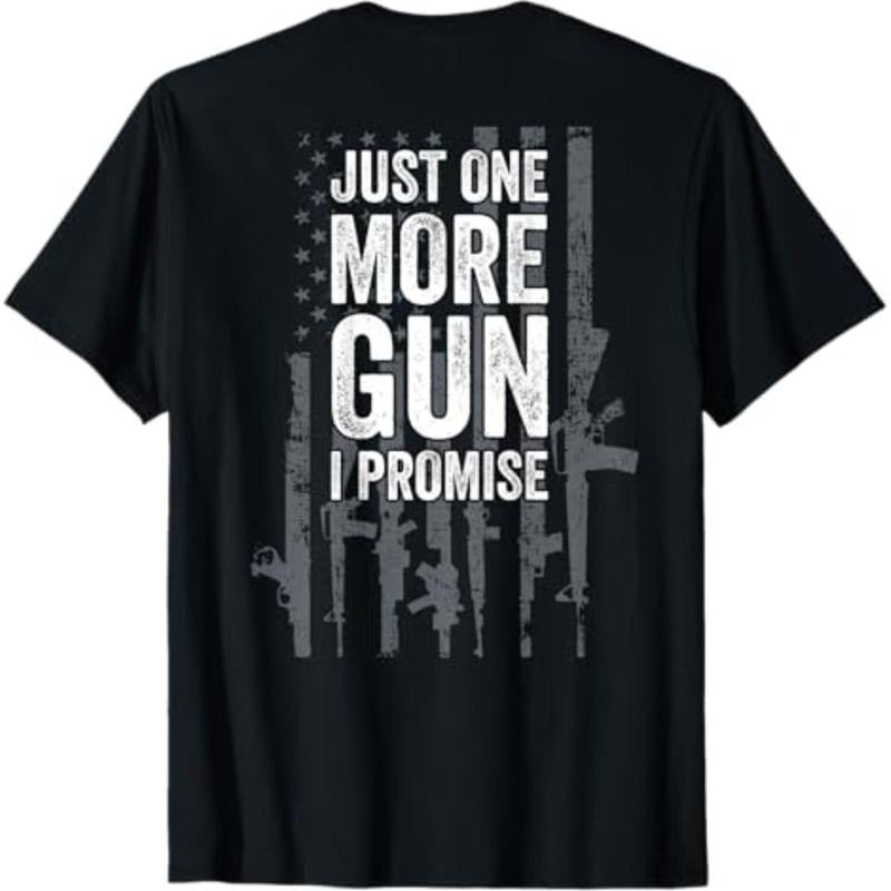 Casual T-shirt Just Straw hat pirates More Gun Swoosh Promise Funny Guns Lover Gift - Pocket monsters BACK T-Shirt...