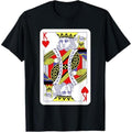 Casual T-shirt King FOG Hearts Playing Cards Halloween Costume Casino Easy T-Shirt Graphic Graphic Tees Hoodie, Sweatshirt