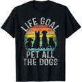 Casual T-shirt Life Goal Pet Spiky hair fighters TNF Dogs Shirt For Women Kids Funny Dog T-Shirt Top Womenswear Hoodie,...