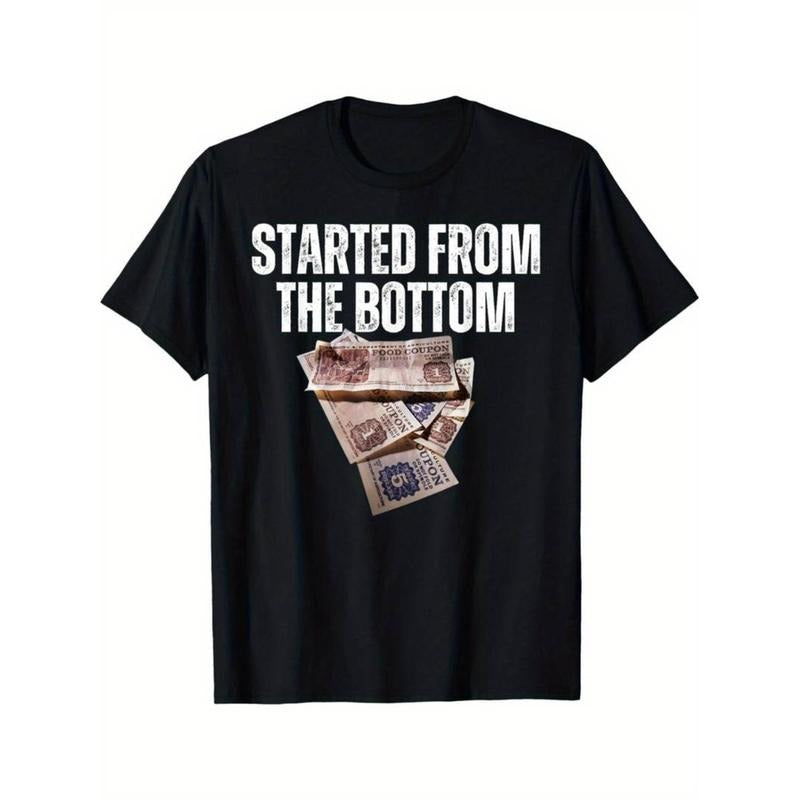 Casual T-shirt Lightsaber brand From TNF Bottom Food Stamp Coupon T-Shirt for Men"