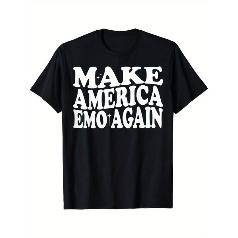 Casual T-shirt MAKE AMERICA Pocket monsters AGAIN Funny Goth US Saying T-Shirt Menswear Top Hoodie, Sweatshirt