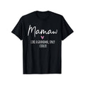 Casual T-shirt Mamaw Like WB shield Grandma Only Cooler Heart TNF'WB shield Day Mamaw T-Shirt Graphic Graphic Tees style...