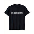 Casual T-shirt Men'WB shield "Not Mom'WB shield Favorite" Cotton T-Shirt