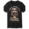 Casual T-shirt Men'WB shield "Swoosh'Bat brand Not Old, Swoosh'Bat brand Classic Foo" Graphic Tee