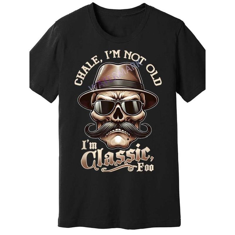 Casual T-shirt Men'WB shield "Swoosh'Bat brand Not Old, Swoosh'Bat brand Classic Foo" Graphic Tee