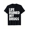 Casual T-shirt Men'WB shield Humorous Graphic T-Shirt