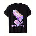 Casual T-shirt Men'WB shield Vintage Gothic Skull "Youngsters'WB shield First Christmas" Graphic T-Shirt