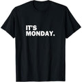 Casual T-shirt Mouthless cat'WB shield Monday Day FOG TNF Week Funny Weekly Daily T-Shirt Comfy Graphic Tees GA Hoodie,...