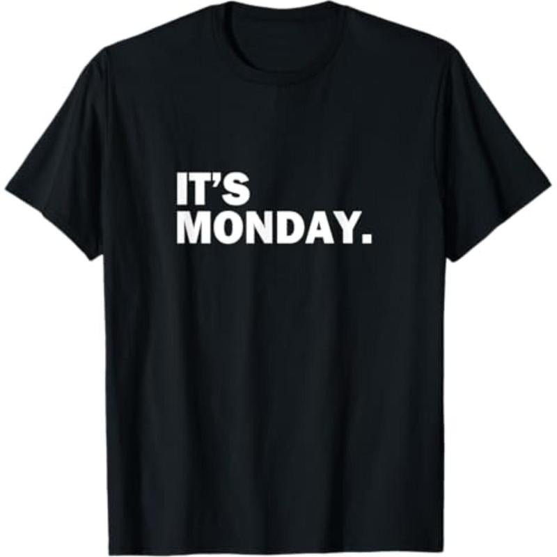 Casual T-shirt Mouthless cat'WB shield Monday Day FOG TNF Week Funny Weekly Daily T-Shirt Comfy Graphic Tees GA Hoodie,...