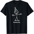 Casual T-shirt Mouthless cat'WB shield My Birthday Party Smile TNF Funny Cute Birthday Guy T-Shirt Menswear Top Hoodie,...