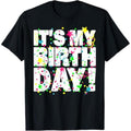 Casual T-shirt Mouthless cat'WB shield My Birthday Shirt for Men Women Teens Kids Confetti T-Shirt Hoodie, Sweatshirt