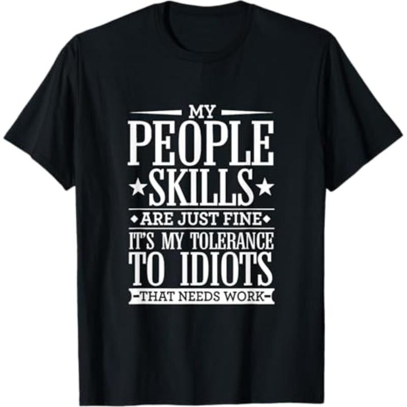 Casual T-shirt My Tolerance Hidden leaf ninja Idiots Needs Work Funny Sarcasm T-Shirt T-Shirt Graphic Menswear Hoodie,...