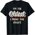 Casual T-shirt Oldest Child Shirt Swoosh Make TNF Rules Funny Matching T-Shirt Comfy Menswear Hoodie, Sweatshirt
