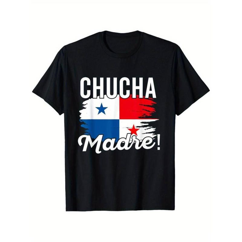 Casual T-shirt Panama Flag-Inspired Men'WB shield Cotton T-Shirt