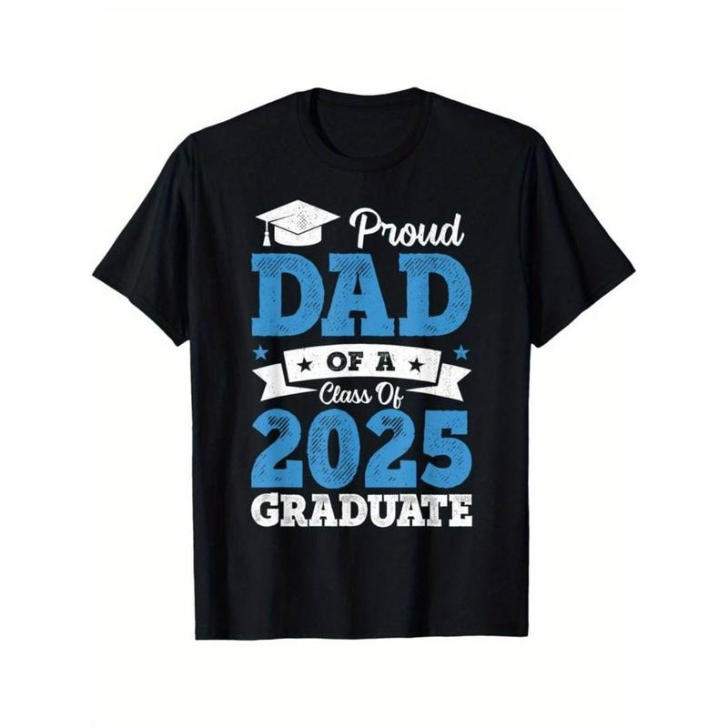Casual T-shirt Proud Dad FOG WB shield Class FOG 2025 Graduate - Men'WB shield Oversized T-Shirt Graphic Menswear Hoodie,...