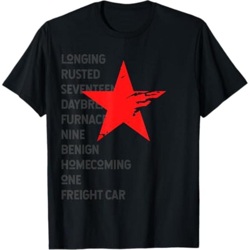 Casual T-shirt Red Soldier Trigger Words Winter Lightsaber brand Hero T-Shirt T-Shirt Graphic Menswear Hoodie, Sweatshirt